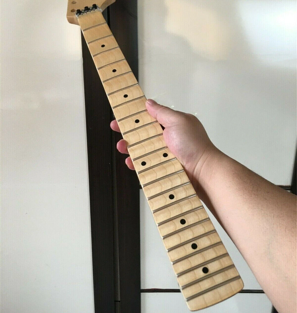 Scalloped top neck guitar