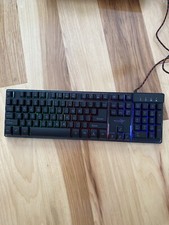 SkyTech Gaming Rainbow Keyboard K-1000 Backlit Tested Working