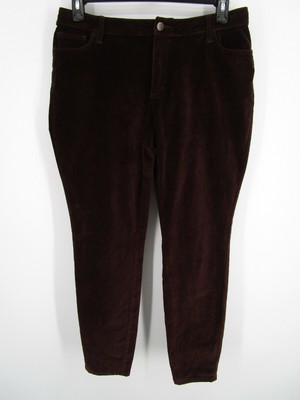 Garnet Hill Women 12 Brown Cotton 