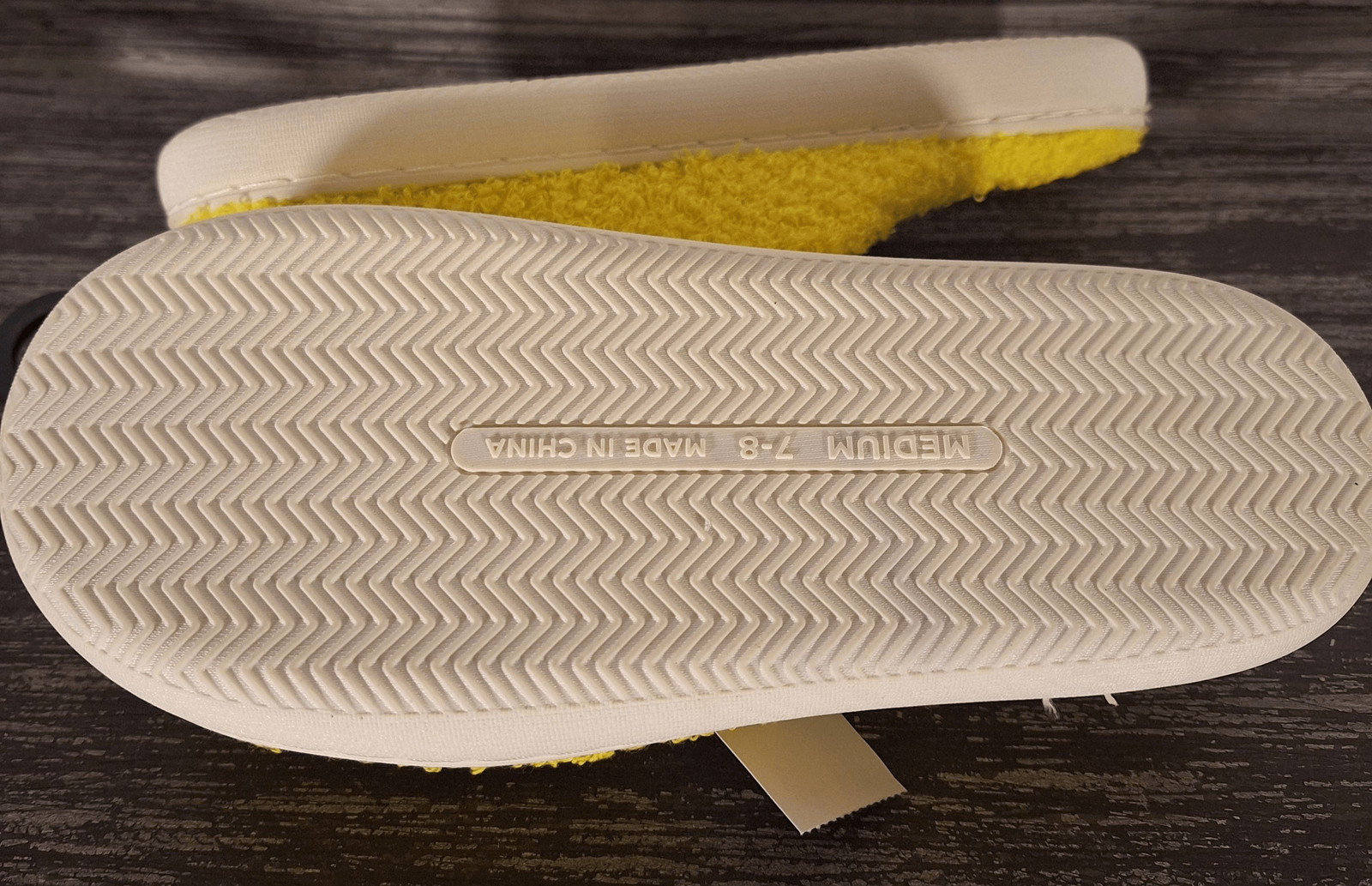 PANTOFOLA D’ORO Ciabatta Adulto Gialla Faccia Sorridente Taglia Media 7 8 NUOVA