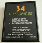 Atari 2600 Missile Command 34 Tele-games 1981 75166