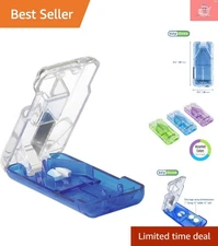 Travel-Friendly Pill Cutter & Splitter for Tablets, Vitamins - Ergonomic Design