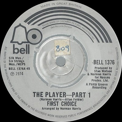 First Choice - Player - Used Vinyl Record 7 - G8100z