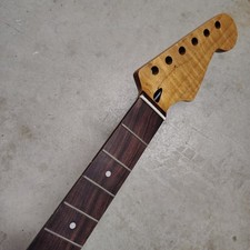 Flame Roasted Maple Strat Neck fits fender Stratocaster body 22 frets