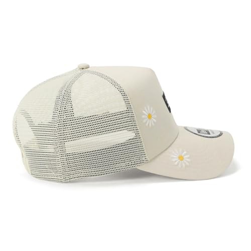 New Era 9Forty A-Frame Trucker with Flower Embroidery and Woven Patch Ivory - Bild 2 von 5