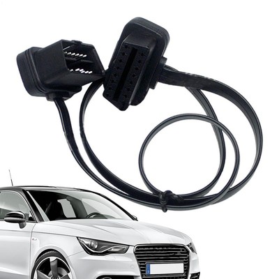 60cm/2ft Ultra Slim Flat Flat OBD2 Cable for Diagnostic Reader and OBD GPS Track