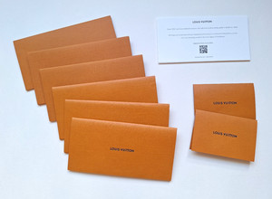 Louis Vuitton Receipt Holders Envelopes with LV Inserts Large Small Assortment