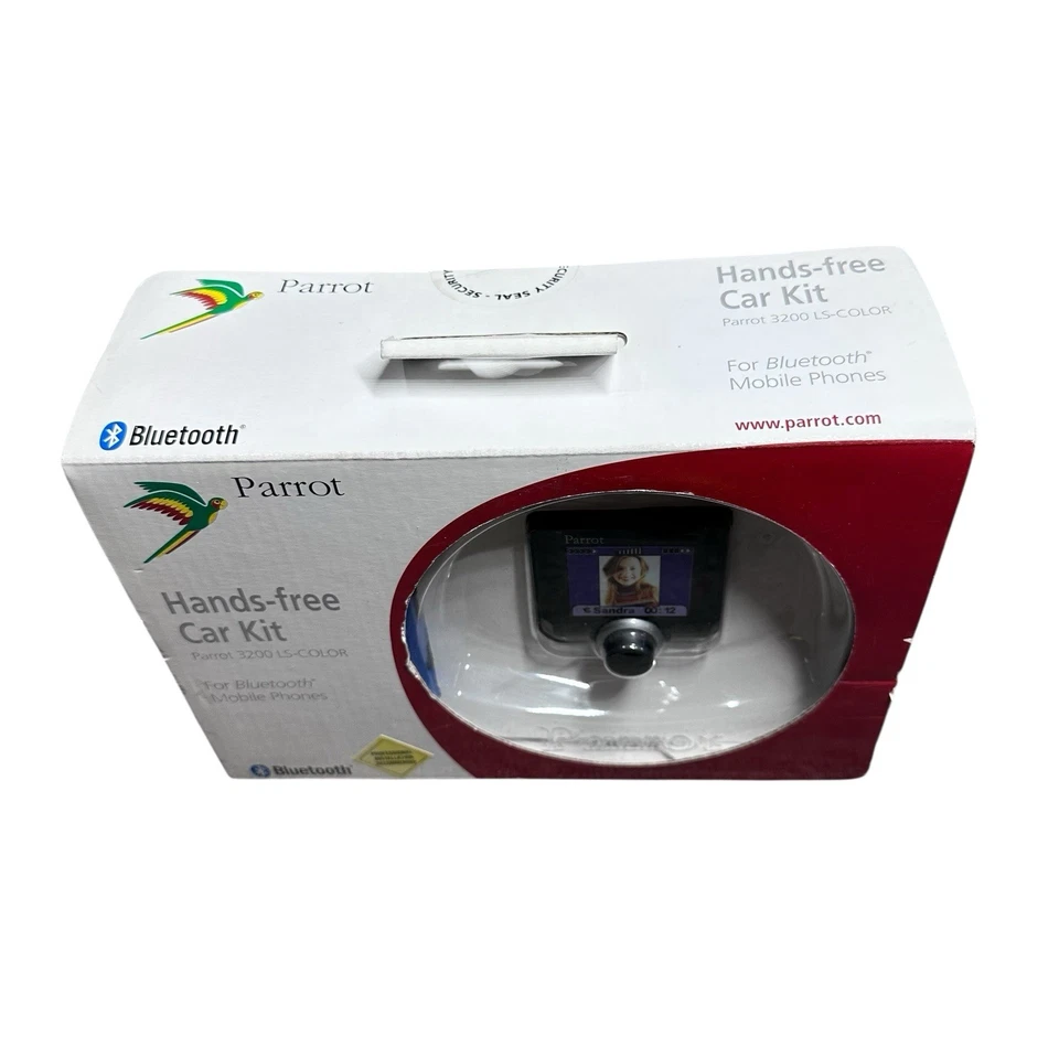 Parrot CK3200 LCD Bluetooth Hands-free Car Kit - Color Screen New Factory Sealed - Image 2 of 4