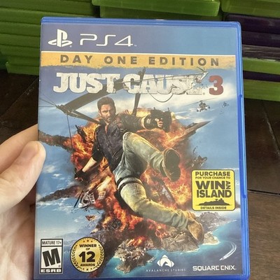 Just Cause 3 Day One Edition Sony Playstation 4 PS4 Tested Working, CIB