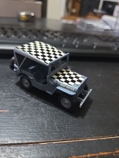 SOLIDO 1:43 Willy's Jeep Die-Cast Army Vehicle Checkered Top