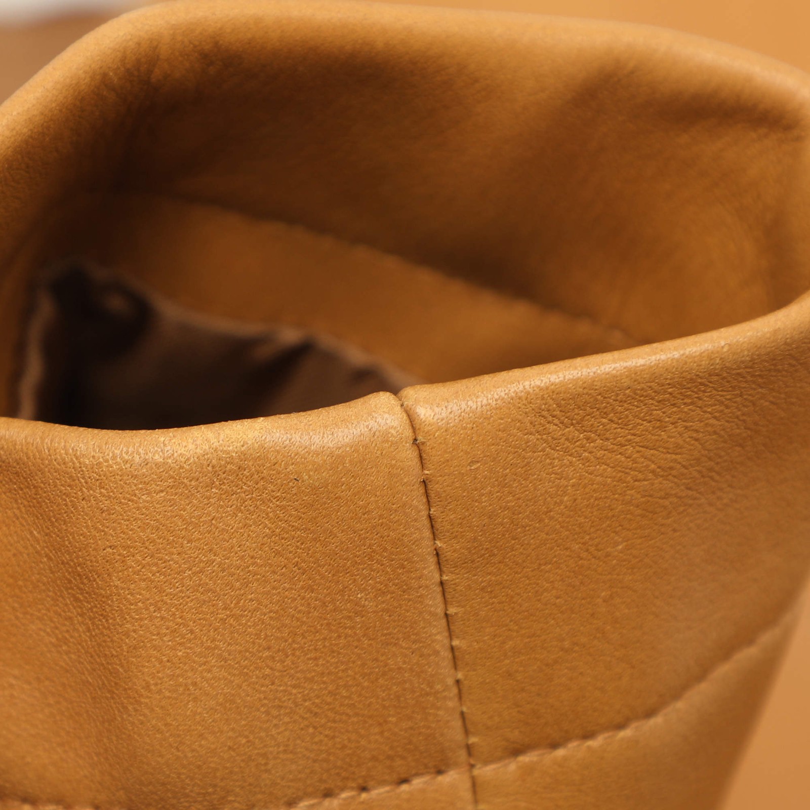 Sandro Tan Leather Slim Fit Jacket M image 6