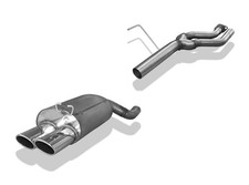  Edelstahl Racing-Komplettanlage ab Kat Mercedes SL R129 2x115x85mm