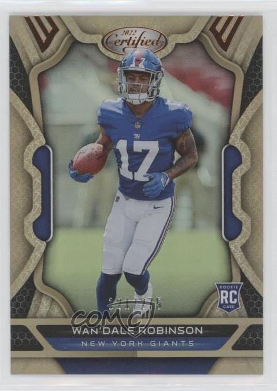 2022 Certified Rookies Mirror Bronze /275 Wan'Dale Robinson #137 Rookie RC 0lt3