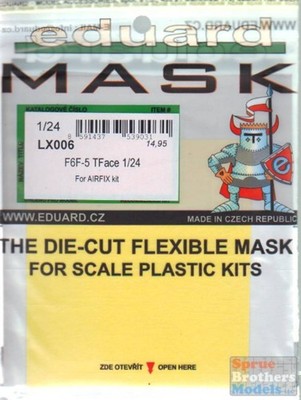 EDULX006 1:24 Eduard Mask - F6F-5 Hellcat TFace (AFX kit)