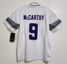 Minnesota Vikings J.J. McCarthy #9 Stitched Jersey Kids Size M (10/12) NWT 