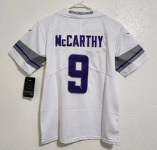 Minnesota Vikings J.J. McCarthy #9 Stitched Jersey Kids Size M (10/12) NWT 