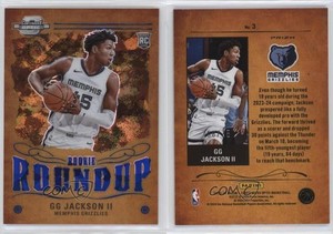 2023 Contenders Optic Rookie Roundup Blue Cracked Ice Prizm /75 GG Jackson II RC