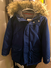 Gap Kids Boy Hooded Fur Parka Coat Size M  Gaps Size 8 