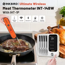 Smart Bluetooth Wireless Meat Thermometer 4-Probe Instant Read BBQ Thermometer