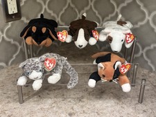 Ty Beanie Babies Rare Retired Cats  Dogs Lot Of 5 BRAND NEW WITH TAGS