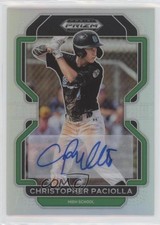 2022 Panini Prizm Draft Picks Silver Christopher Paciolla #PDP86 Auto 0cv
