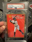2023 Topps Aaron Judge Record Breakers #RB8 Ovrszd Gold /50 PSA 7 Only 1 Higher!