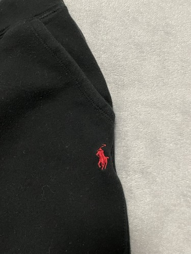 Polo Ralph Lauren Pants Sweatpants Youth Size M 10-12 Black Fleece Joggers - Picture 4 of 13