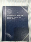 Lot of 10 Silver Quarters 90% - Washington Head 1960-1964 w/ Whitman Book Folder