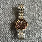 Vintage Seiko Wrist Watch Burgundy Water Resistant Women’s Sports 50