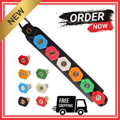 #ad Pressure Washer Tips Pressure Washer Nozzle Tip with Holder 7 Nozzle Tips 1 4 $13.60