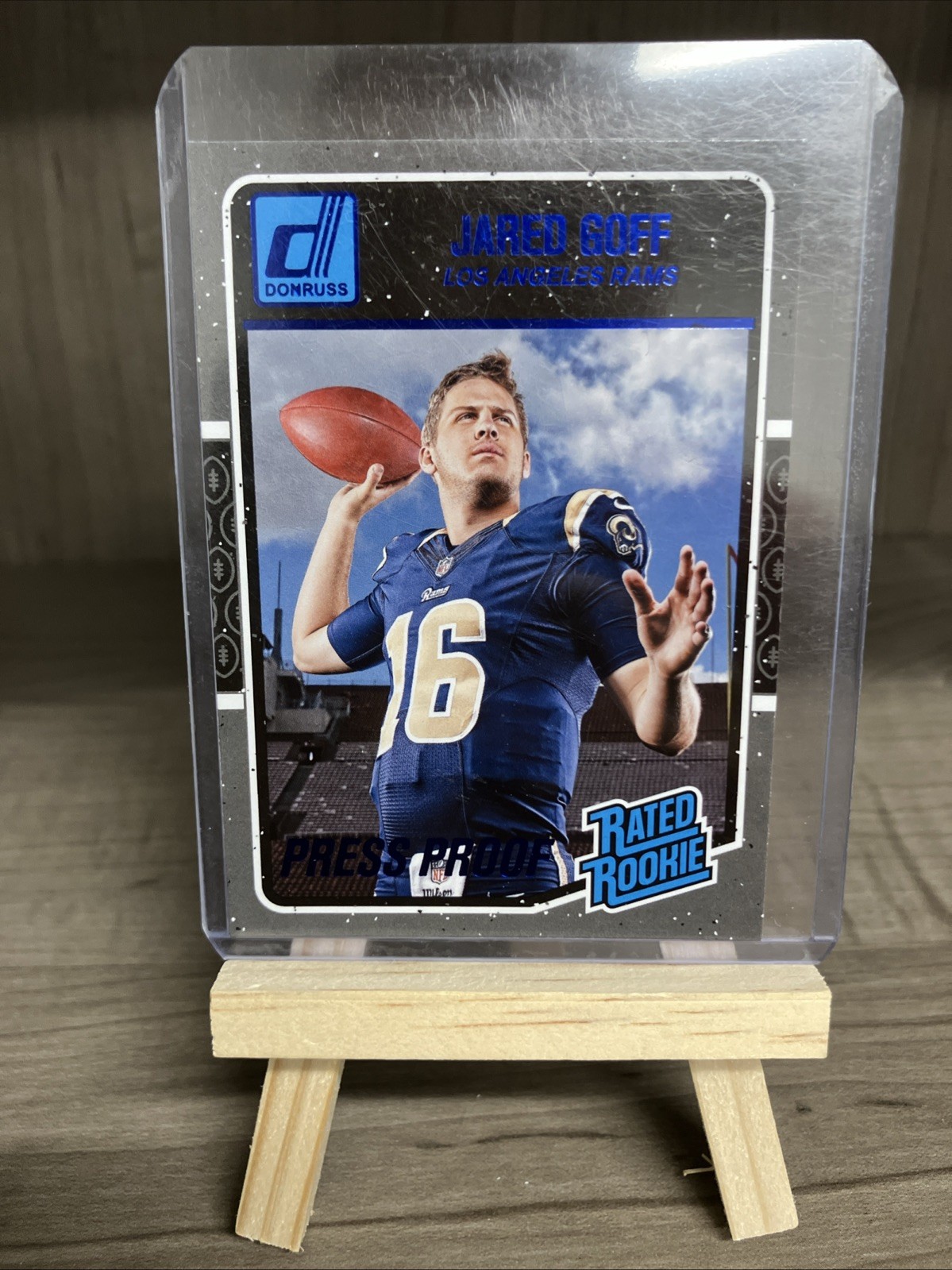 2016 Donruss - Rated Rookies Jared Goff #372 Press Proof Blue (RC)