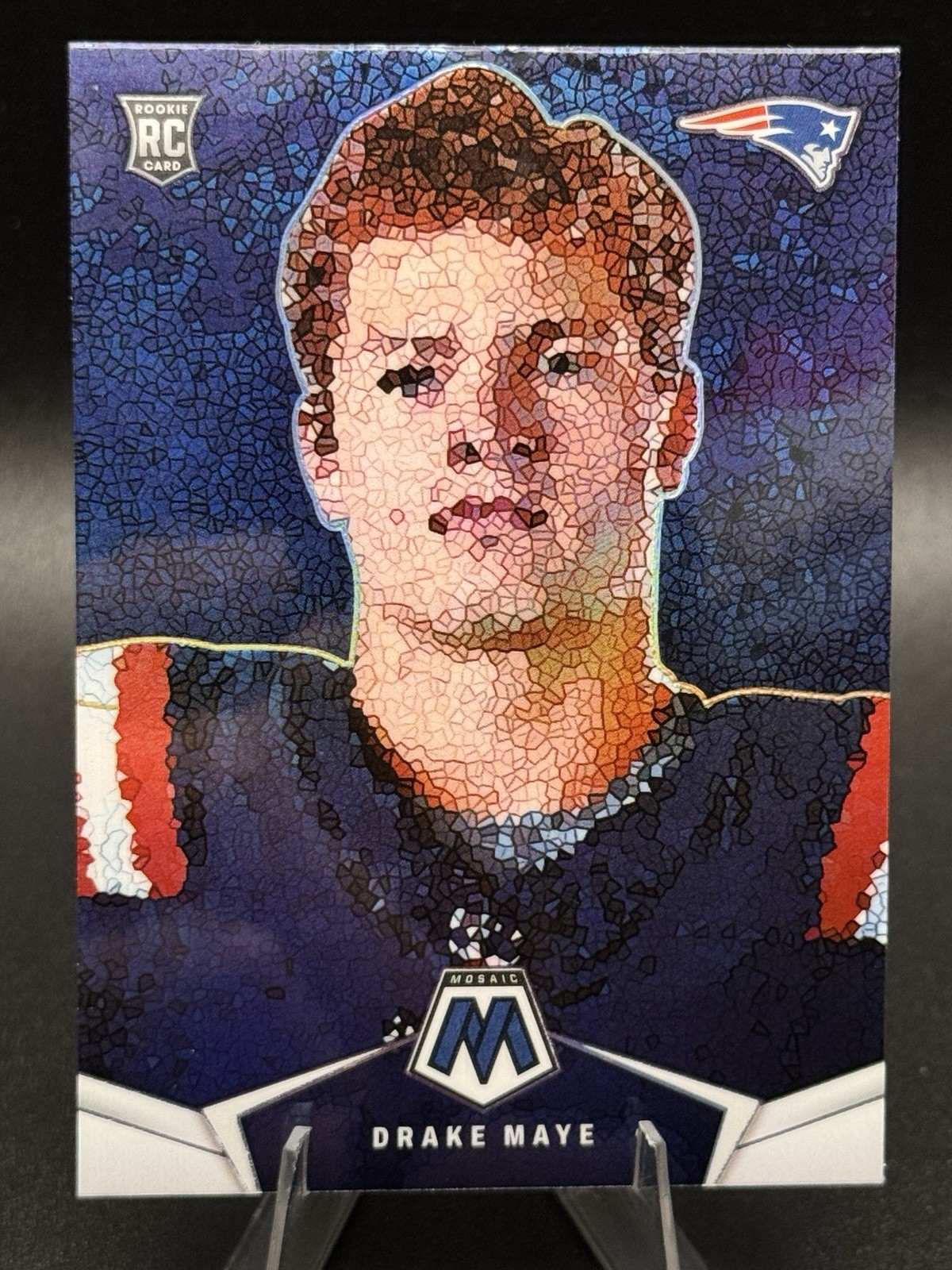 Drake Maye - 2024 Panini Mosaic - Micro Mosaic #MM-DME (RC) Rookie - MVP Chase