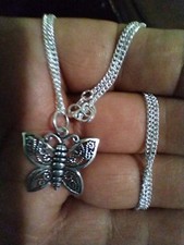 Butterfly 925 Sterling Silver Necklace