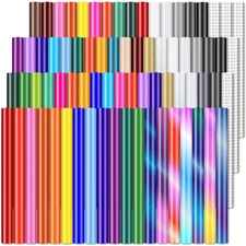 Permanent Vinyl 75Pack, 12x12 - 70 Adhesive Vinyl + 5 Transfer Tapes,