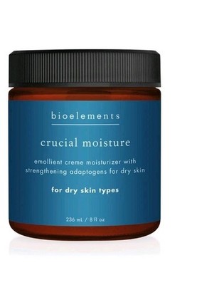 BIOELEMENTS CRUCIAL MOISTURE EMOLLIENT CREME MOISTURIZER FOR DRY SKIN 8 OZ