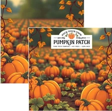 Locally Grown - Pumpkin Patch, DS scrapbook paper - Scrapbook Customs 31106