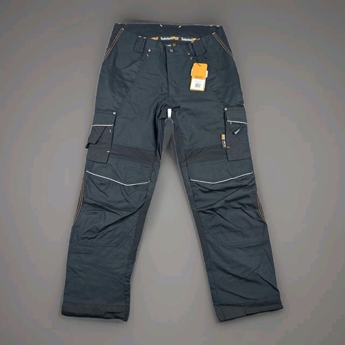 TIMBERLAND MENS INTERAX WORK TROUSERS TB0A4QTA BLACK SIZE 34R NEW WITH TAGS