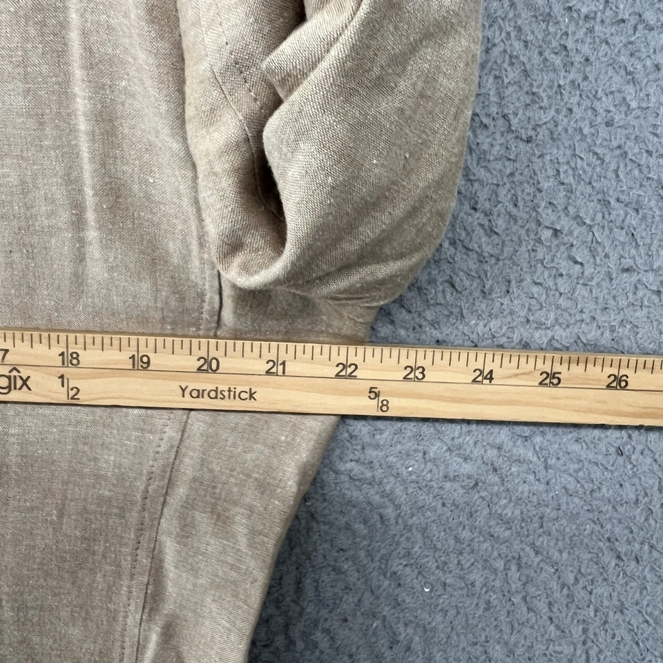 Alan Flusser Blazer Mens Medium Linen Cotton Blend Sport Coat Two Button Jacket Foto 4 de 4