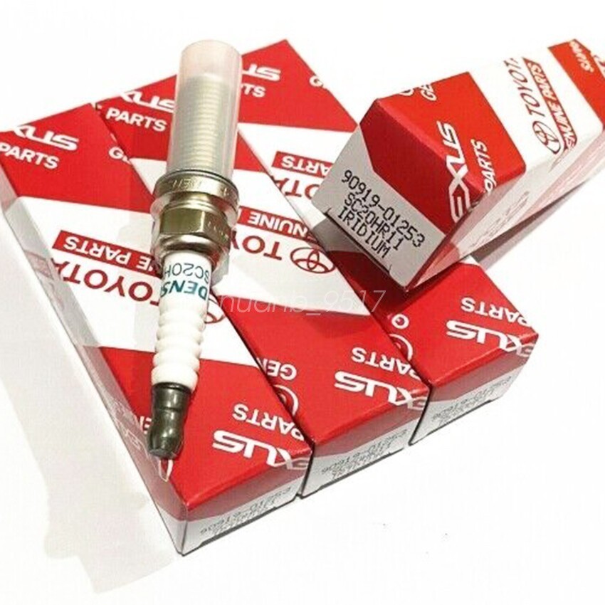4X New OEM 90919-01253 DENSO Iridium Spark Plugs SC20HR11 3444 for Lexus Toyota