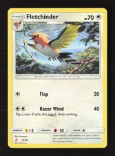 Fletchinder 13/30 SM Trainer Kit: Lycanroc & Alolan Raichu LP Pokémon TCG