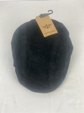 Sombrero de cuero Dockers negro para hombre M/L nuevo con etiquetas AAFES vintage años 90