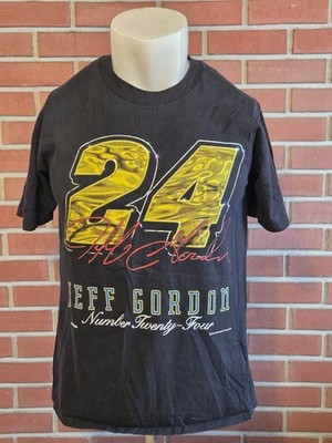 1994 Jeff Gordan Short Sleeve T-Shirt Mens Large Nutmeg Mills Nascar Black USA