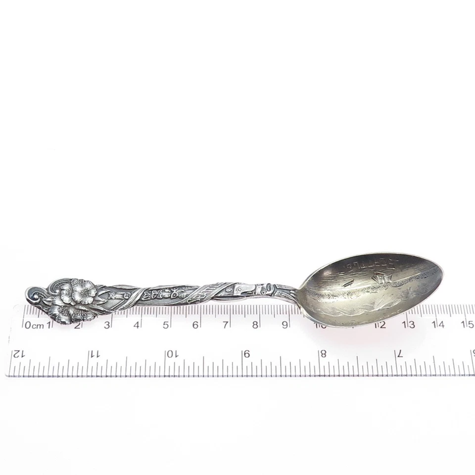 JOSEPH MAYER Sterling Vintage Olympic Range Seattle States & Cities Coffee Spoon - Image 3 of 4