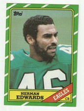 1986 Topps Football Herman Edwards #277 Philadelphia Eagles 