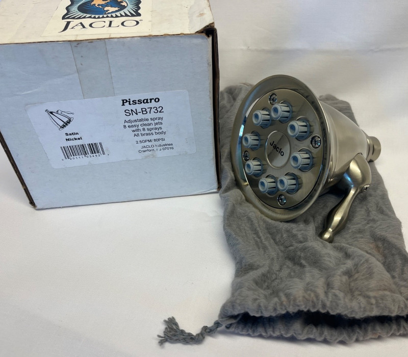 JACLO PISSARO SN-B732 SATIN NICKEL SHOWERHEAD