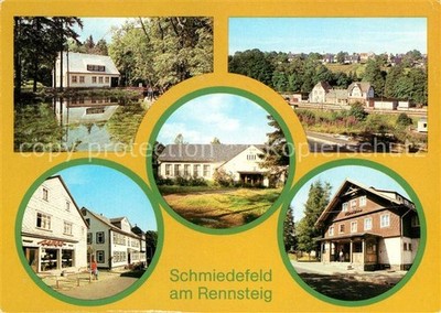 Schmiedefeld Rennsteig HO Restaurant Cafe Kurpark Station FDGB Culture House HO Sp