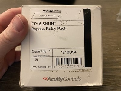 Acuity Controls PP16 SHUNT EFP Bypass Relay Pack PP16SHUNTEFP