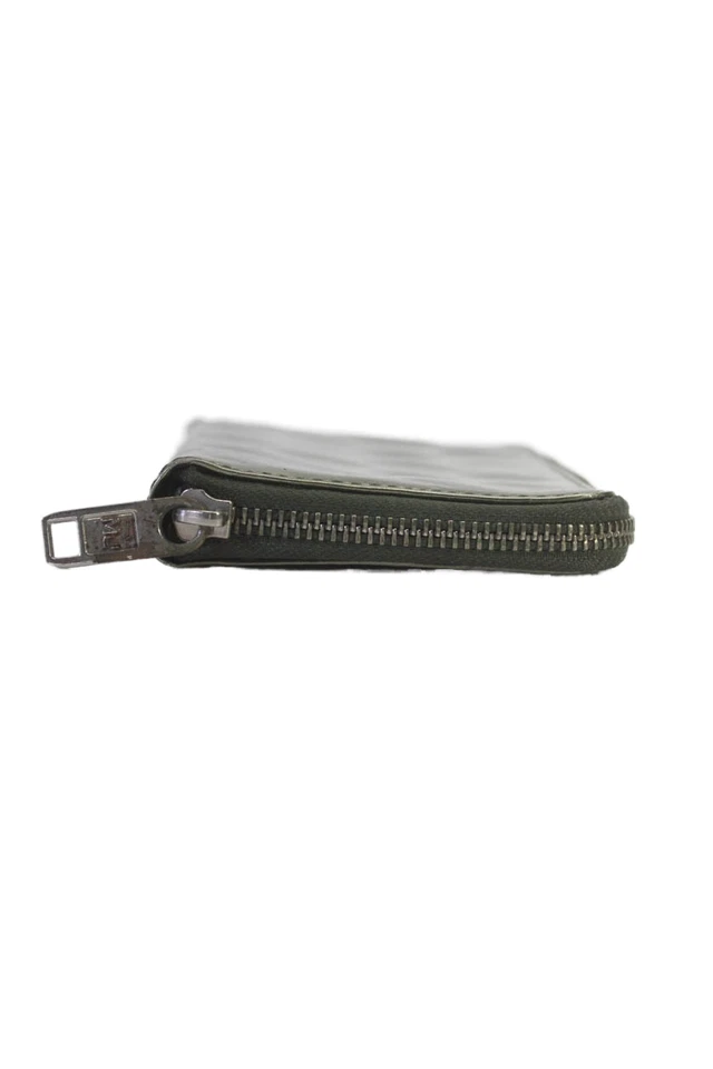 Marc Jacobs Womens Leather Zip Around Light Clutch Wallet Silver Metallic - Image 3 of 4