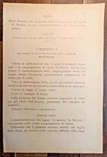Mottola Anno 1892  in Regio Decreto x  Carita' -8925