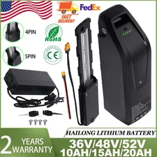 36V/48V/52V eBike Hailong lithium battery 10AH/15AH/20AH for bike 0-2000W Motors